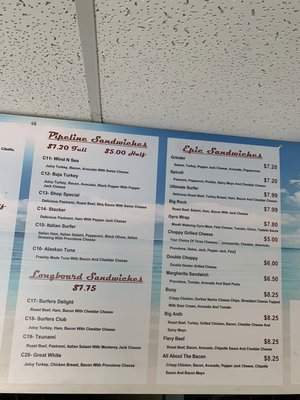 Menu photo 3 Surf And Sub Deli San Diego, CA Menu photo 3 Surf And Sub Deli San Diego, CA