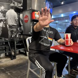 Eating with friends