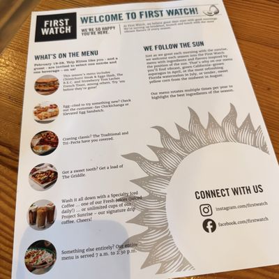 Menu photo 2 First Watch Omaha, NE