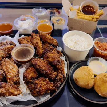 KIO Korean Fried Chicken - KIO honey butter, soy garlic, and O.G. wings / French Fries / Mochi Cheese Ball Doughnuts - Korean Near Me - Las Vegas, Nevada KIO Korean Fried Chicken - KIO honey butter, soy garlic, and O.G. wings / French Fries / Mochi Cheese Ball Doughnuts - Korean Near Me - Las Vegas, Nevada