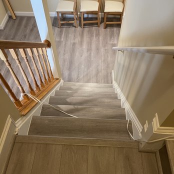 JE Floors - a view from the top of a staircase - Refinishing Services Near Me - Germantown, Maryland JE Floors - a view from the top of a staircase - Refinishing Services Near Me - Germantown, Maryland