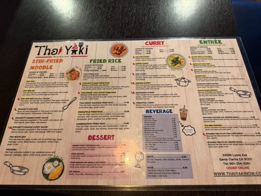 Menu photo 1 Thai Yaki Santa Clarita, CA Menu photo 1 Thai Yaki Santa Clarita, CA
