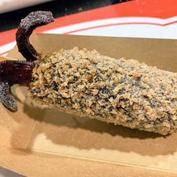 Mr.Cow-Ala Moana - Squid Ink Mozzarella Dog rolled in sugar - Hot Dogs Near Me - Honolulu, Hawaii Mr.Cow-Ala Moana - Squid Ink Mozzarella Dog rolled in sugar - Hot Dogs Near Me - Honolulu, Hawaii