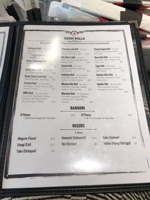 Menu photo 5 Sushi On The Fly Anchorage, AK