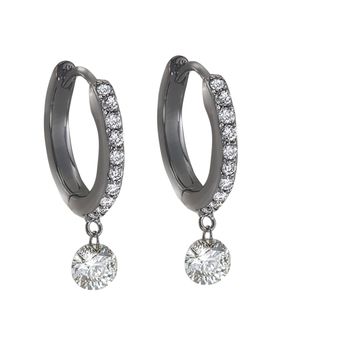 Custom Creations By Barbara - Everyday earrings would make a lovely gift for any lady. Style#KE121 14K White Gold Rd 0.20 Rd 0.44 - Jewelry Near Me - New York, New York
