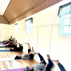 Thorson Yoga with Krista Sanderson - Yoga class in progress