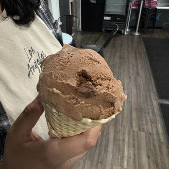 Eiffel Waffle - Brownie batter ice cream cone - Desserts Near Me - Downers Grove, Illinois