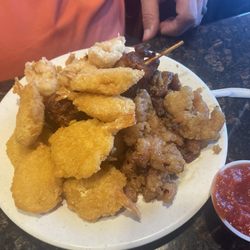 Ichiban Buffet - Hubby got a little bit of everything.
