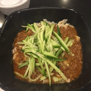 101 Noodle Express - Dan Dan meat sauce with torn noodles. This place adds a numbing spice which makes it different and unique here. - Chinese Near Me - Alhambra, California