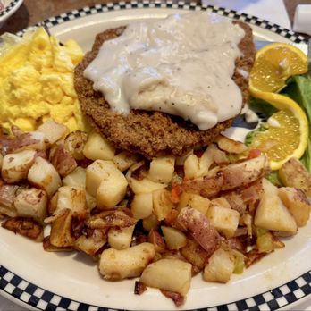 Black Bear Diner Mt. Shasta - Bigfoot Chicken Fried Steak & Eggs (2450-2510 cal) - American Near Me - Mt. Shasta, California Black Bear Diner Mt. Shasta - Bigfoot Chicken Fried Steak & Eggs (2450-2510 cal) - American Near Me - Mt. Shasta, California