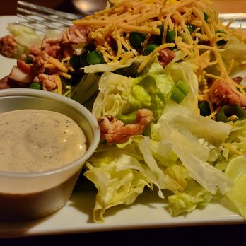 The Dock - Side salad with peppercorn ranch dressing. Was good except it came with peas (yycchh) they probably would have not added them, had I noticed - Seafood Near Me - Enon, Ohio