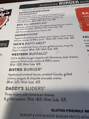 Menu photo 5 Bad Daddy's Burger Bar Huntersville, NC