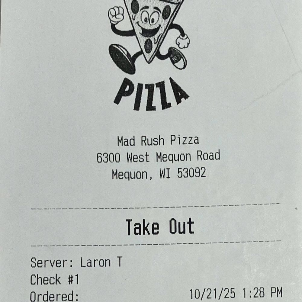 Mad Rush Pizza - Pizza Near Me - Mequon, Wisconsin