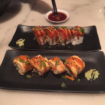Ebaes - Seared Salmon Roll & Idaho Roll - Ramen Near Me - Los Angeles, California
