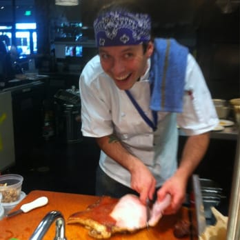 Cargo - Chef Josh Berreman of Heritage taking care of some guanciale - Music Venues Near Me - Reno, Nevada