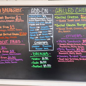 Aria's Eats - a menu on a blackboard - Food Trucks Near Me Aria's Eats - a menu on a blackboard - Food Trucks Near Me