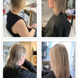 Tiffany Twist's WEST COAST HAIR - Before and after Soft bond™ Strands for a safe, gentle hair extension hold in thin, fragile hair