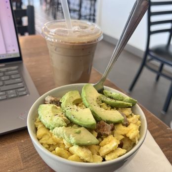 Collective Coffee - Breakfast bowl (sausage, eggs) added avocado, minus cheese (this may be a preference, but the eggs were a overcooked for me). - Coffee & Tea Near Me - Phoenix, Arizona