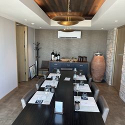 The tasting room set up for my ladies to enjoy !