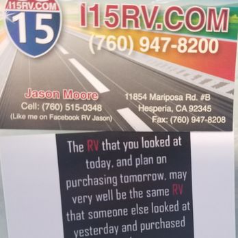 I-15 RV - RV Dealers Near Me - Hesperia, California I-15 RV - RV Dealers Near Me - Hesperia, California