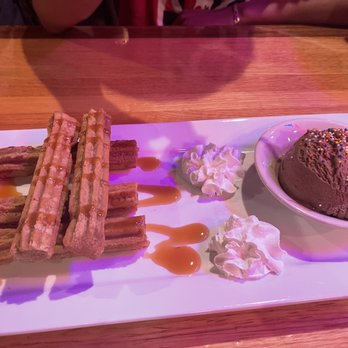 Mar y Tierra Restaurant - chocolate ice cream and waffles - Mexican Near Me - Charlotte, North Carolina