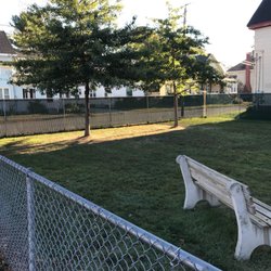 School Street Park - The small grassy area plus the bench