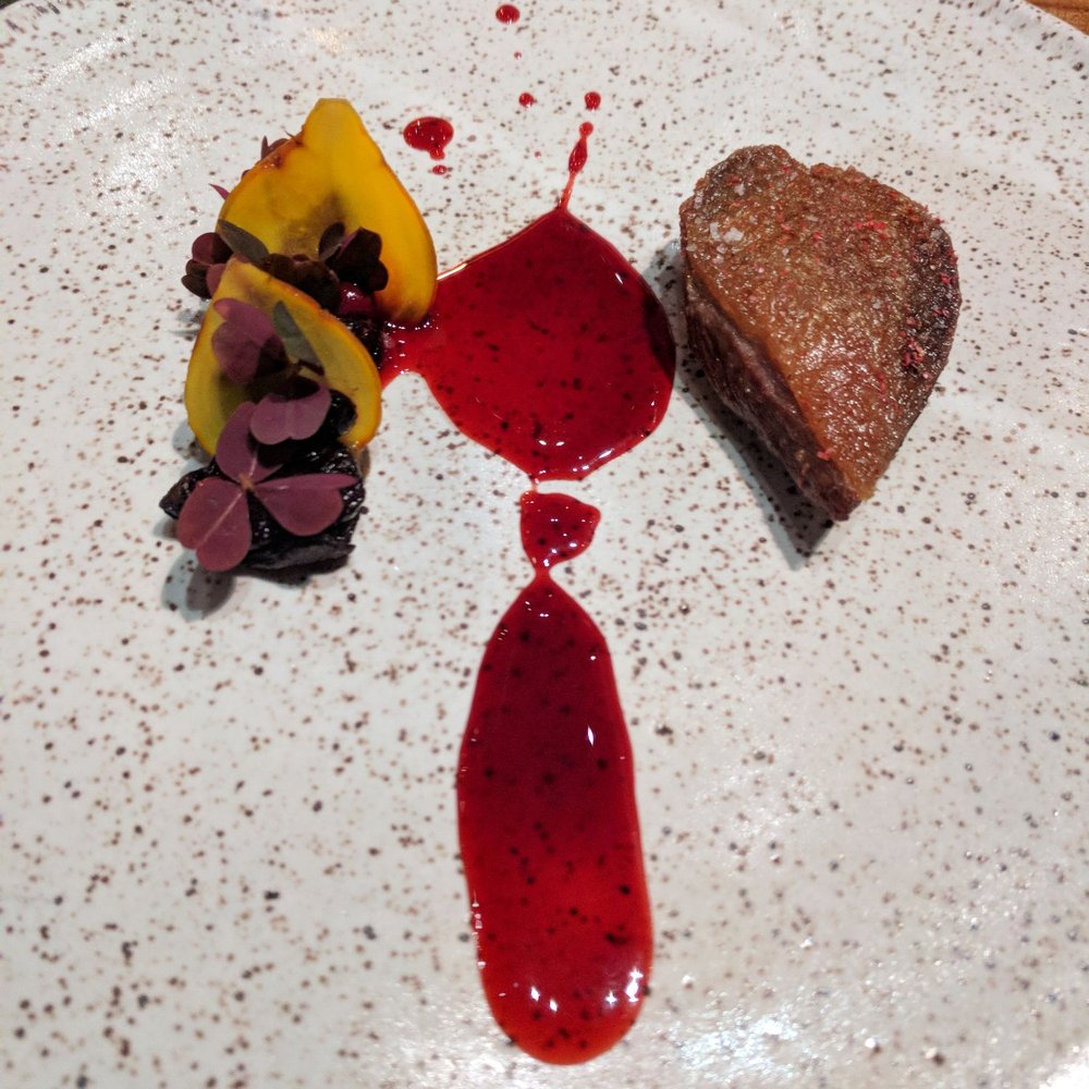 Lazy Bear - Dry-aged squab and beets - New American Near Me - San Francisco, California Lazy Bear - Dry-aged squab and beets - New American Near Me - San Francisco, California