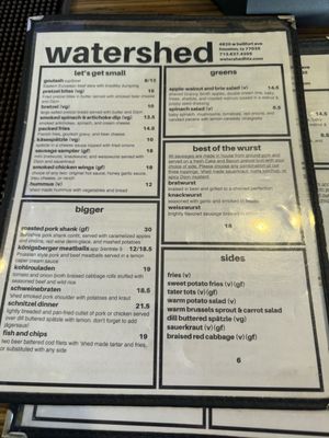 Menu photo 1 Watershed Houston, TX Menu photo 1 Watershed Houston, TX