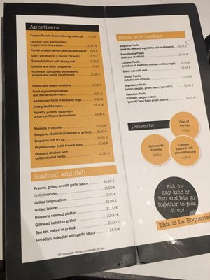 Menu photo 5 Paella Bar Barcelona, B Menu photo 5 Paella Bar Barcelona, B