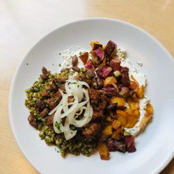 Three Sisters Kitchen - Heritage grain bowl with carne adovada