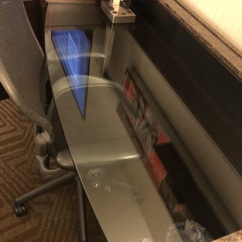 Renaissance Phoenix Downtown Hotel - Desk with glass top - Hotels Near Me - Phoenix, Arizona