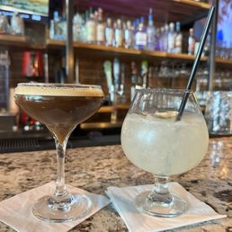 Espresso martini and margarita