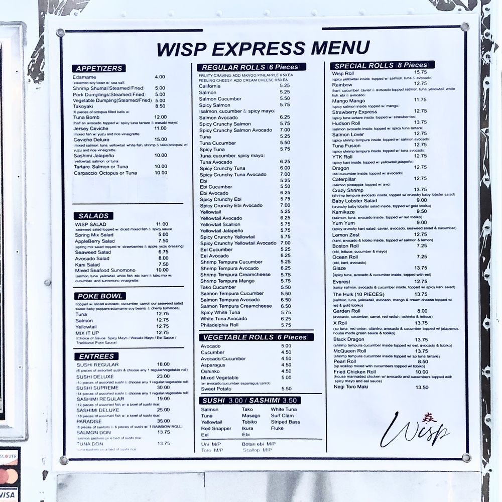 Wisp Express - Menu - Food Trucks Near Me - Jersey City, New Jersey Wisp Express - Menu - Food Trucks Near Me - Jersey City, New Jersey