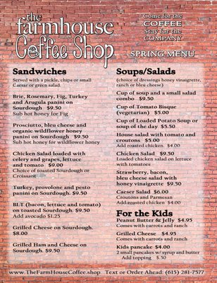 Menu photo 1 Adopted Farmhouse Coffee Watertown, TN Menu photo 1 Adopted Farmhouse Coffee Watertown, TN