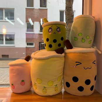 Tea’D Inn - Boba plushes on the counter - Bubble Tea Near Me - Bremerhaven, HB