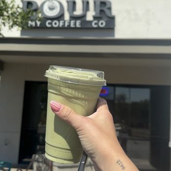 Pour My Coffee - Blended Matcha with toasted marshmallow syrup - Coffee & Tea Near Me - Tucson, Arizona Pour My Coffee - Blended Matcha with toasted marshmallow syrup - Coffee & Tea Near Me - Tucson, Arizona