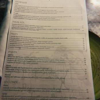 Settecento - Menu - Italian Near Me - Los Angeles, California