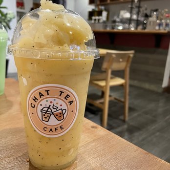 Chat Tea Eastvale - Passion Fruit Slush - Bubble Tea Near Me - Eastvale, California Chat Tea Eastvale - Passion Fruit Slush - Bubble Tea Near Me - Eastvale, California
