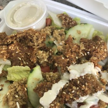 Santorini - Falafel salad - Greek Near Me - Las Cruces, New Mexico Santorini - Falafel salad - Greek Near Me - Las Cruces, New Mexico