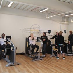 Osteostrong Lakewood - The first machine from the left is showing how we activate the lower growth trigger.