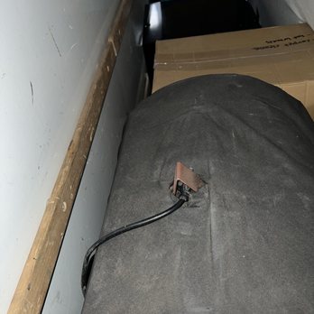 O’Neal Packing and Moving - Smoker cover hole cut in top to feel the cord through? Not 100% sure why. - Movers Near Me O’Neal Packing and Moving - Smoker cover hole cut in top to feel the cord through? Not 100% sure why. - Movers Near Me
