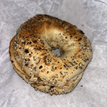 Park Place Bagels - Everything bagel toasted with butter - Bagels Near Me - Bronxville, New York