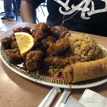 Nee Hao Restaurant - Orange Chicken/w fried rice comb - Chinese Near Me - Houston, Texas Nee Hao Restaurant - Orange Chicken/w fried rice comb - Chinese Near Me - Houston, Texas