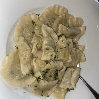 Jibek Jolu - Vareniki get it with sour cream on the side - Russian Near Me - Glenview, Illinois Jibek Jolu - Vareniki get it with sour cream on the side - Russian Near Me - Glenview, Illinois