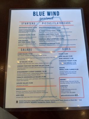Menu photo 3 Blue Wind Gourmet Lexington Park, MD