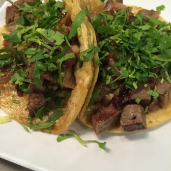 Taco Maya - (L) Carnitas (R) Lengua $2.49 each - Mexican Near Me - Niles, Illinois