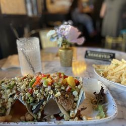 JusTini’s - Salmon and seafood tacos