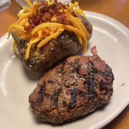 6 oz sirloin and Baked Potato 6 oz sirloin and Baked Potato