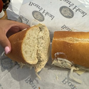 Tsunami Subs & Wraps - Tuna sub, with onion and cheese - Delis Near Me - Boynton Beach, Florida