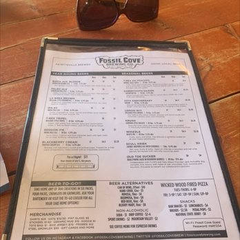 Fossil Cove - Beer menu - Breweries Near Me - Fayetteville, Arkansas